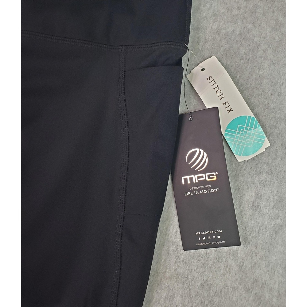 MPG Sport Leggings Womens XL Black Prosper High Waisted Compression Pockets - Picture 7 of 16